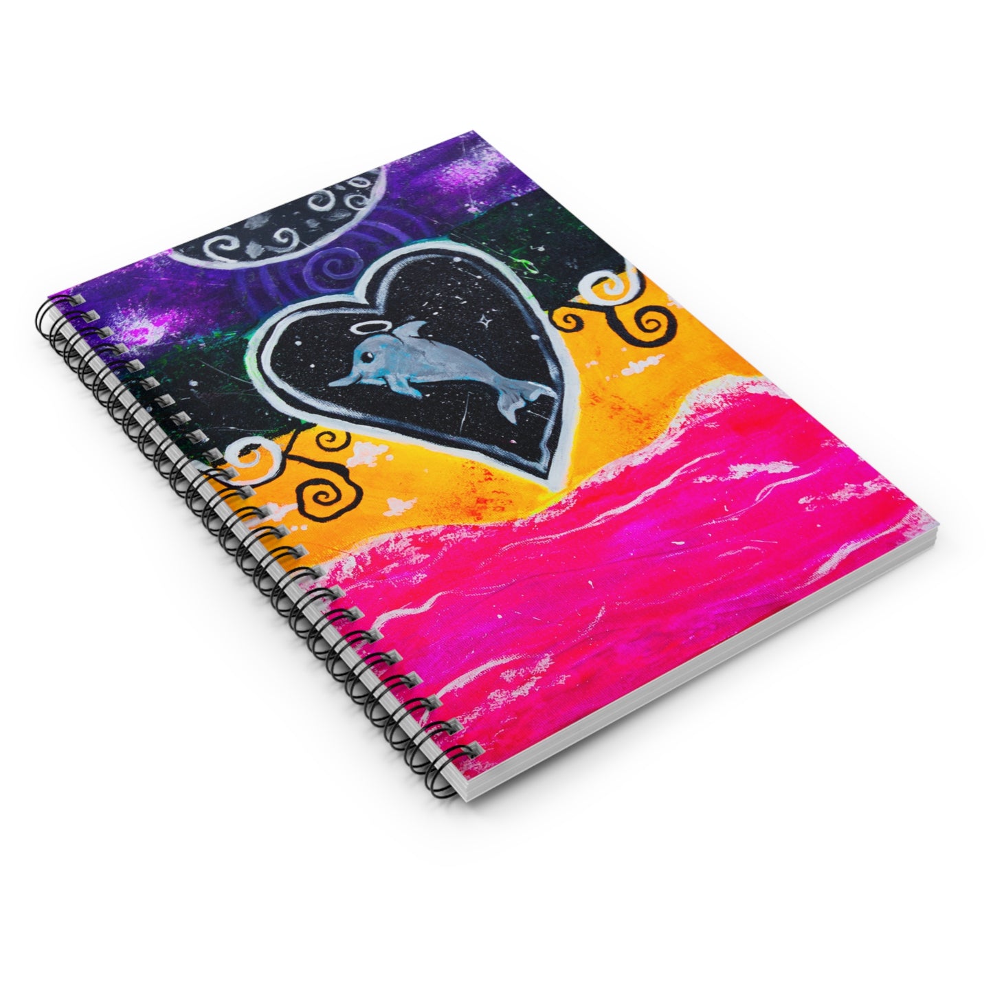 Galactic Dolphin- Spiral Notebook