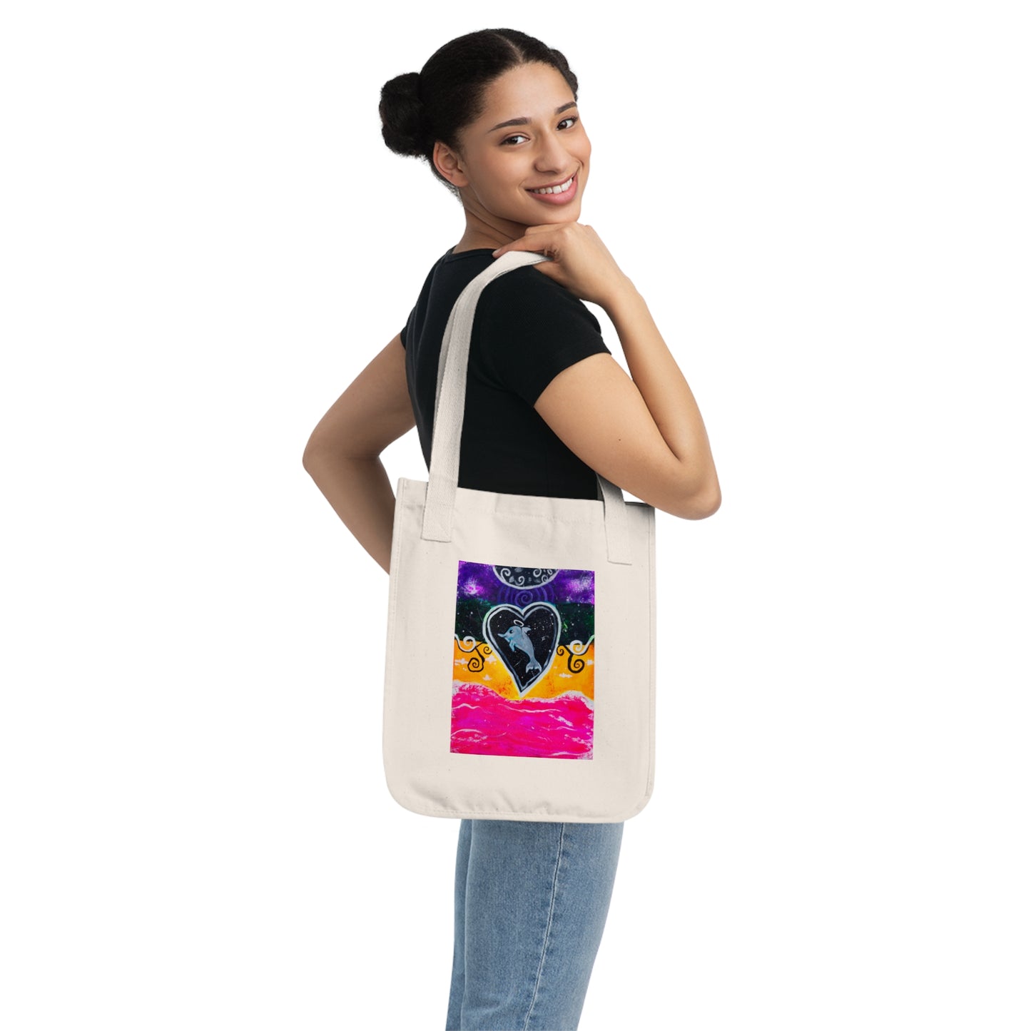 Galactic Dolphin Tote Bag