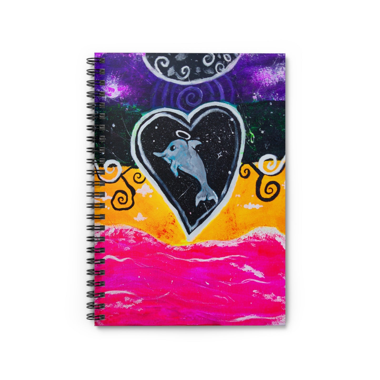 Galactic Dolphin- Spiral Notebook