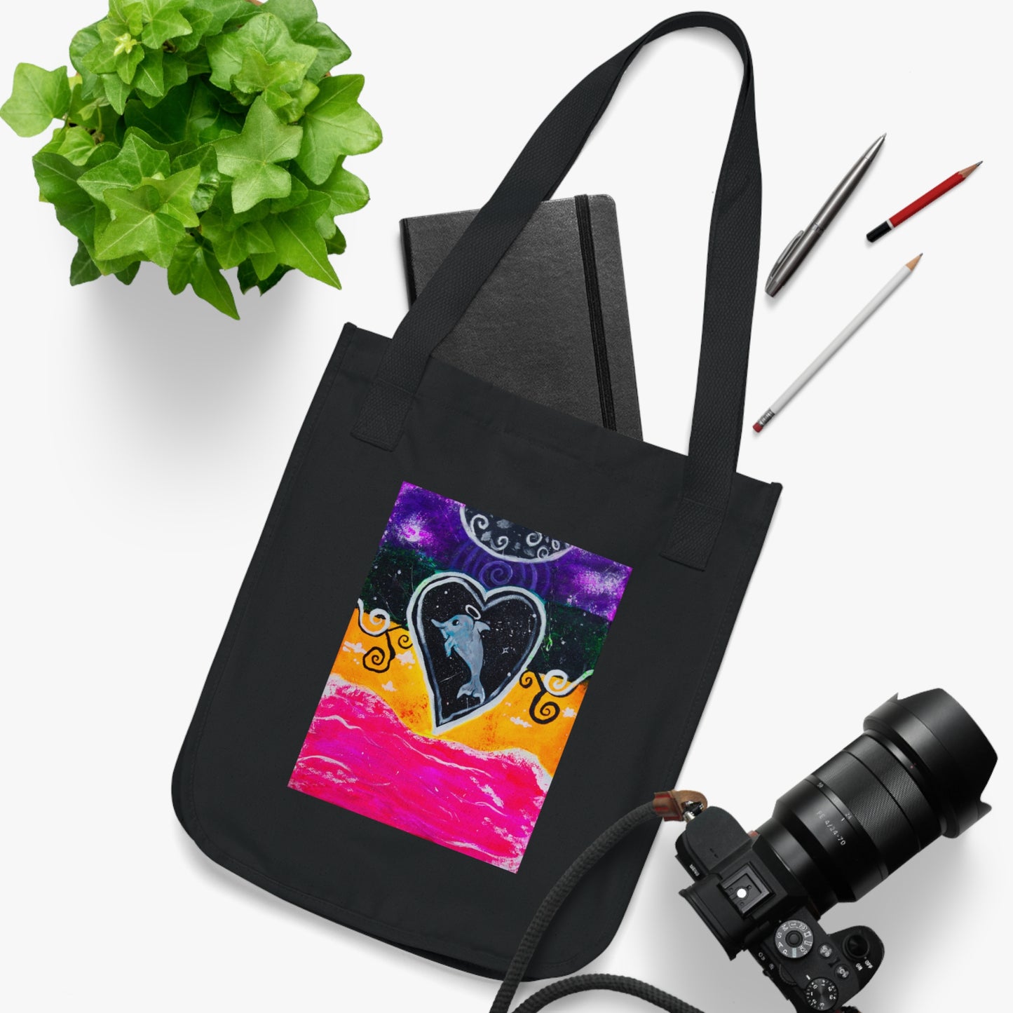 Galactic Dolphin Tote Bag