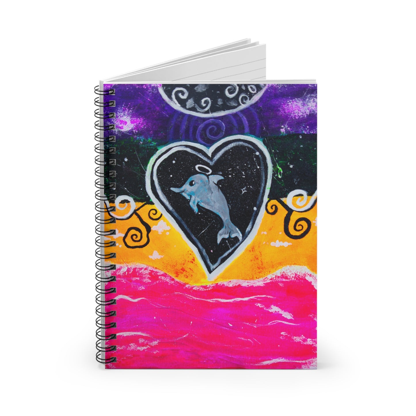 Galactic Dolphin- Spiral Notebook