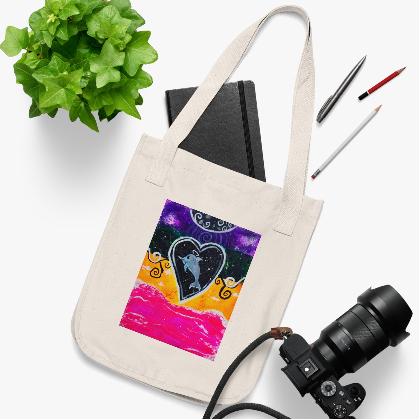 Galactic Dolphin Tote Bag