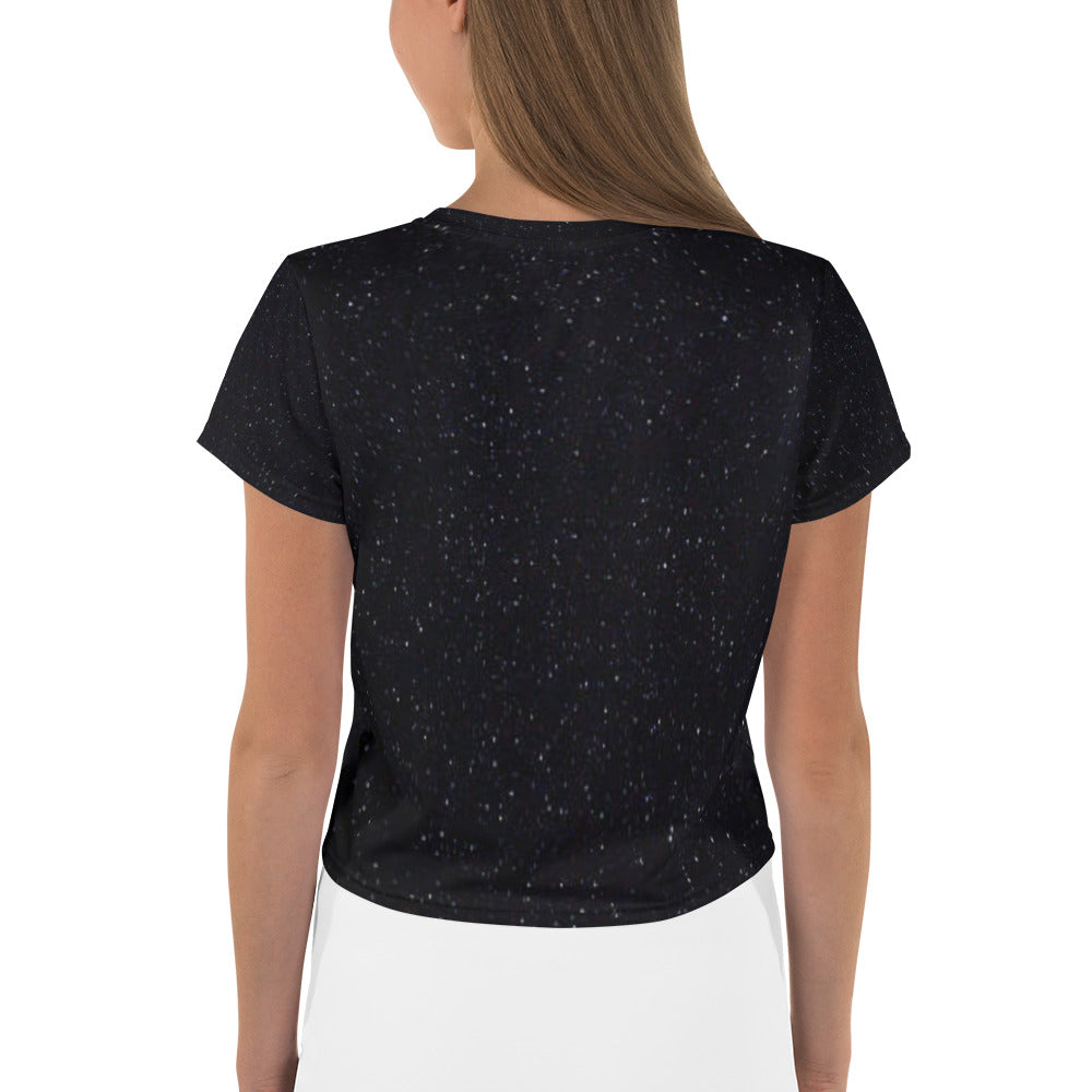 Flowing through the cosmos Crop Tee